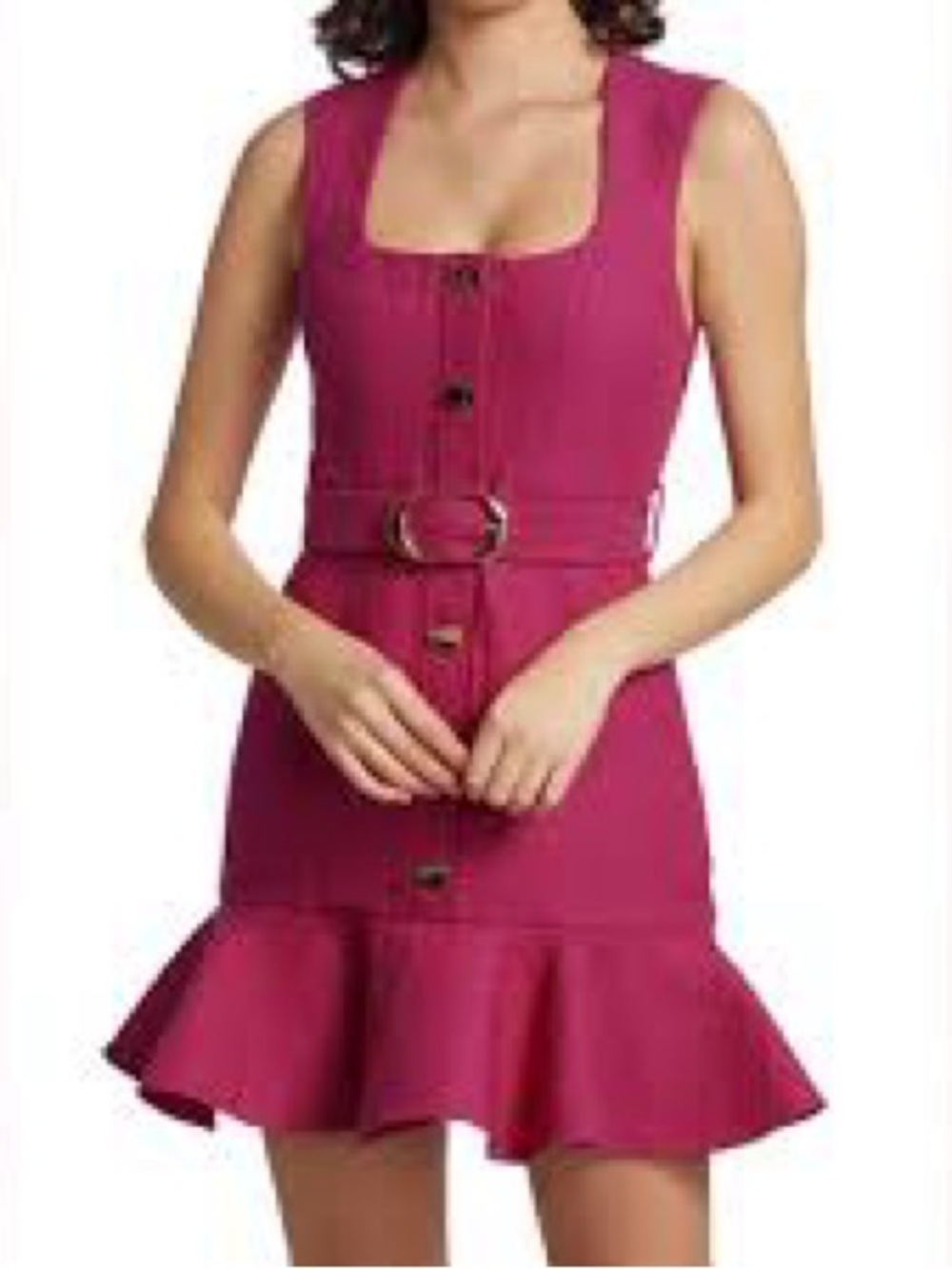 Acler Finsbury Ruffle-Hem Dress - Picture 3 of 8